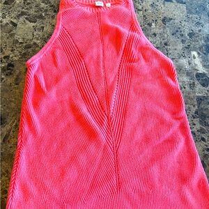 Gap mock neck coral sleeveless sweater with detail - Women’s size L Tall